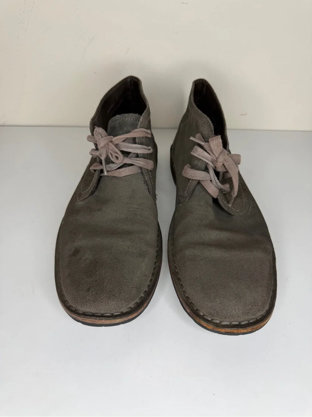 John Varvatos Hipster Men's Chukka Boots Size 11M Gray Suede Lace Up